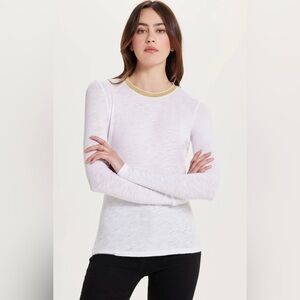 GOLDIE Long Sleeve Pavé Ringer Tee